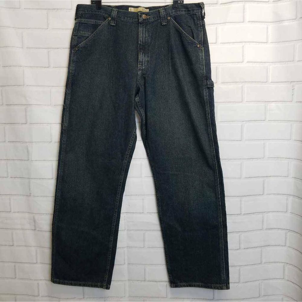 NWT Lee Dungarees Mens Carpenter Jeans Blue 38X32